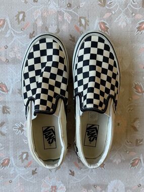 Platform Checkered Vans